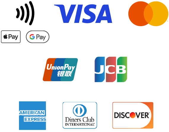 VISA、Mastercard、Apple Pay などのカード決済ブランド